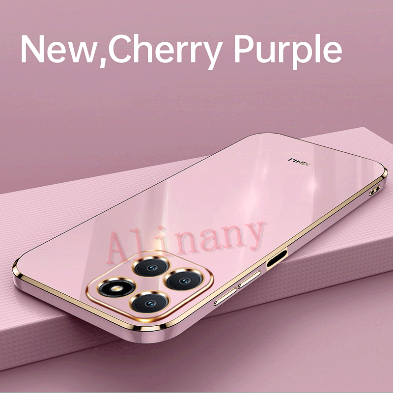 Ốp lưng Honor X6A Ốp lưng mạ điện silicon mềm chống sốc Honor X6A HonorX6A Vỏ điện thoại