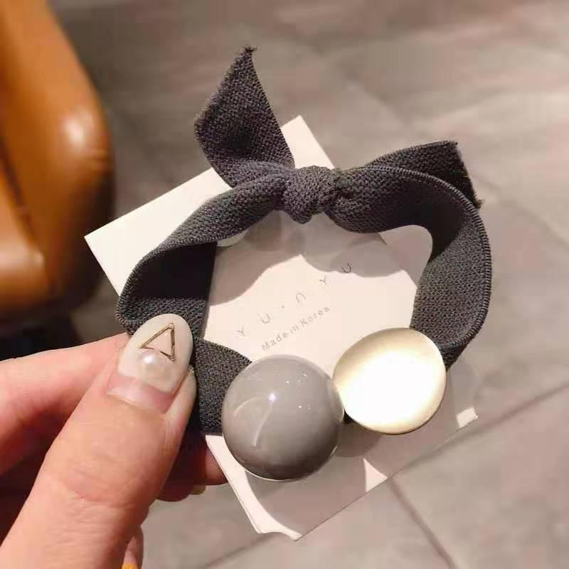 Dây Cột Tóc Co Giãn Hình Trái Tim Xinh Xắn Thời Trang Cho Nữ