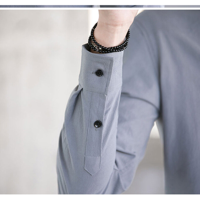 Áo Sơ Mi Nam Tay Dài Màu Trơn Thời Trang Công Sở