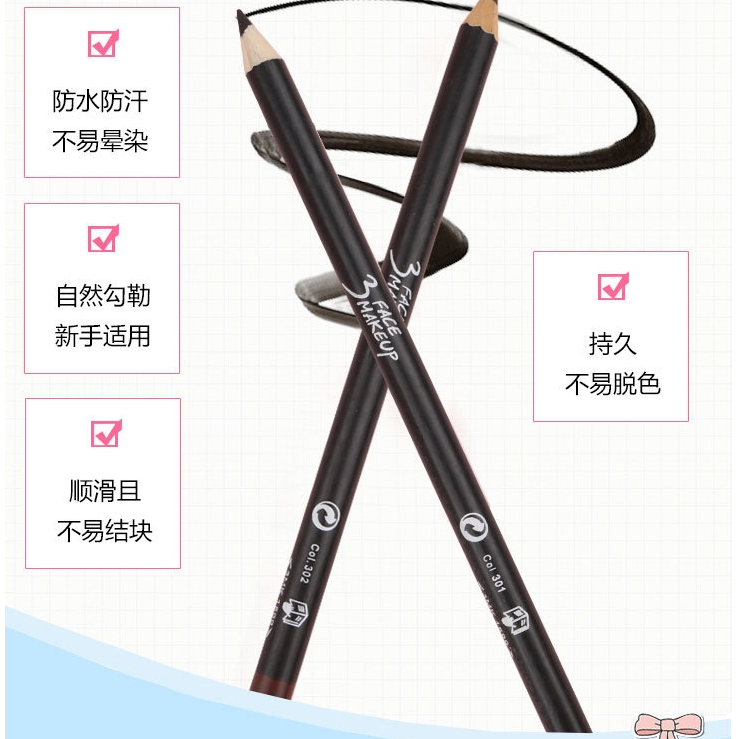 Bút Kẻ Mắt Màu Đen Lâu Trôi Chống Thấm Nước Dành Cho Nữ