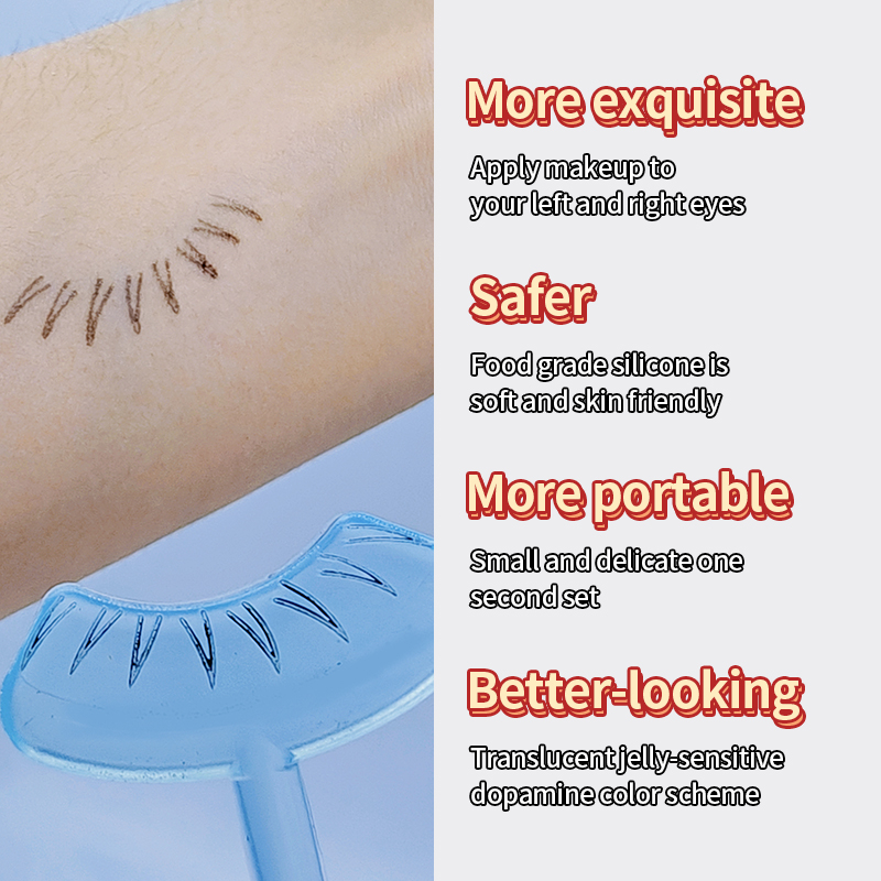 Con Dấu Trang Điểm Lông Mi Tự Nhiên Bằng silicone Tái Sử Dụng Linh Hoạt