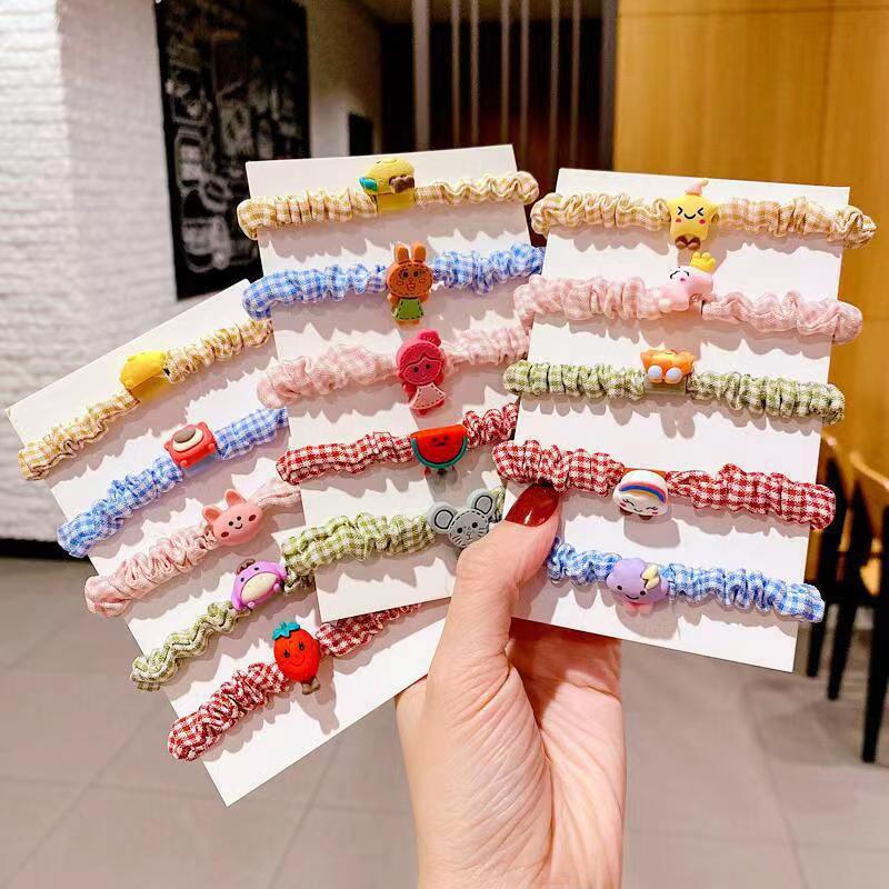 Dây buộc tóc trang trí mặt hình trái cây đáng yêu dành cho nữ