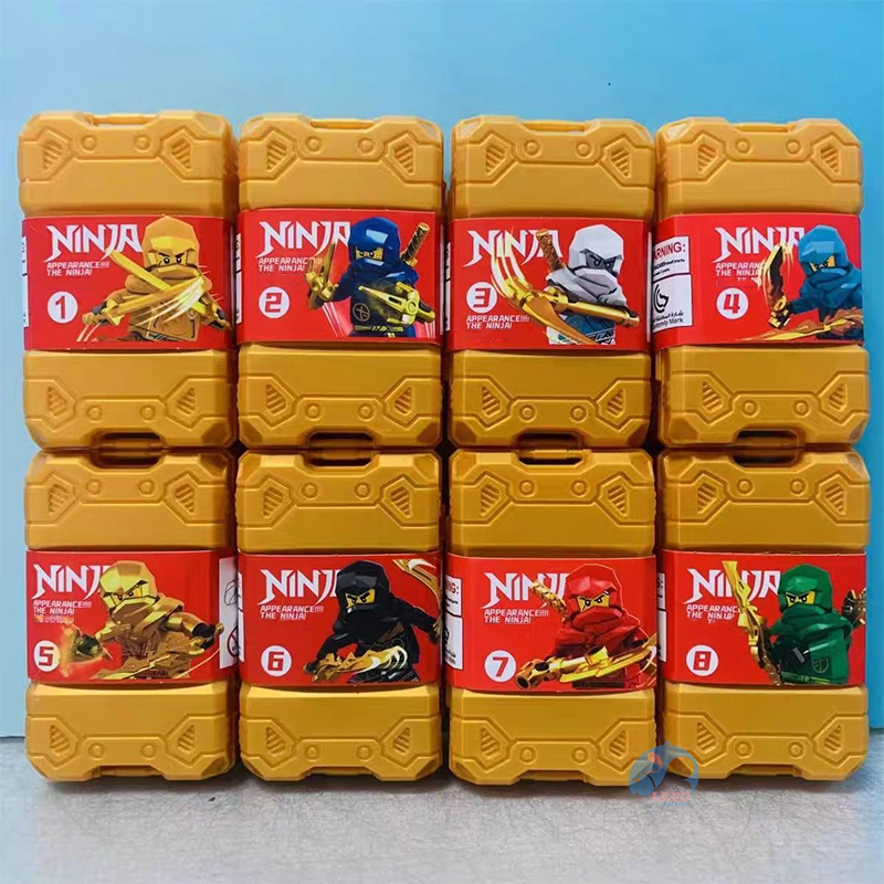 Mô Hình Đồ Chơi Xây Dựng ninjago 8 Trong 1 Có Hộp Trưng Bày Giáo Dục Trẻ Em