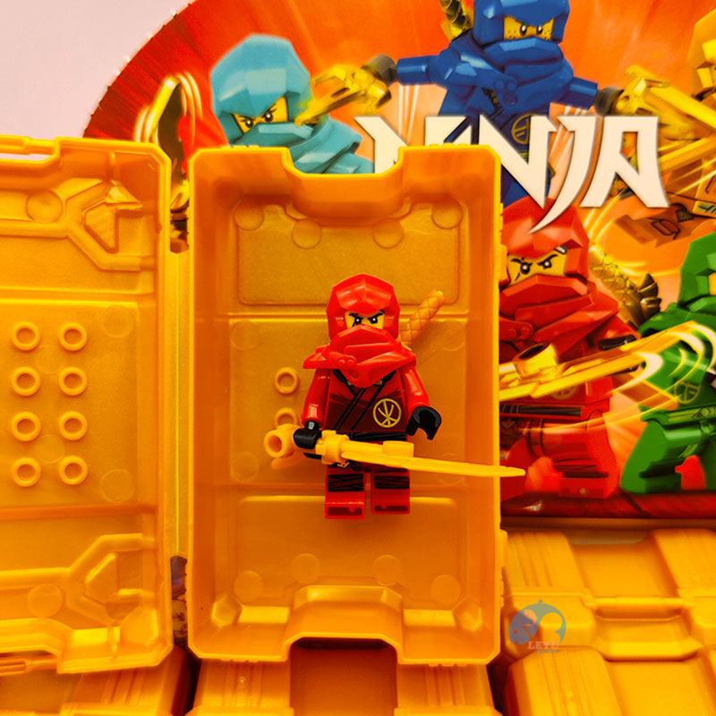 Mô Hình Đồ Chơi Xây Dựng ninjago 8 Trong 1 Có Hộp Trưng Bày Giáo Dục Trẻ Em