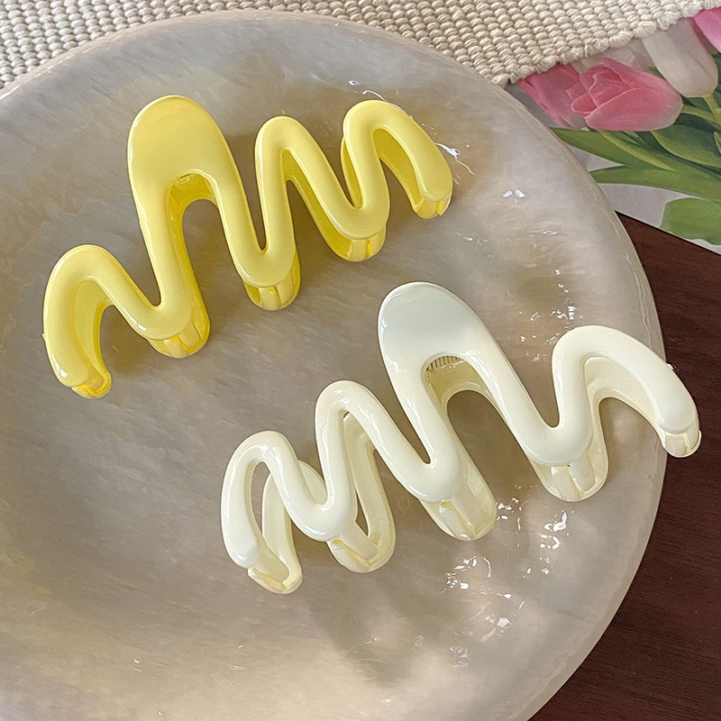 Kẹp Lượn Sóng Bằng acrylic Màu Sắc Cho Nữ