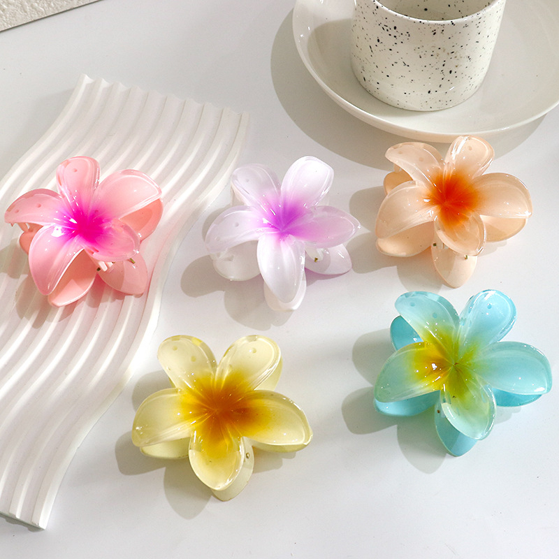 Kẹp Tóc Hoa Nhiều Màu Phong Cách Hawaii