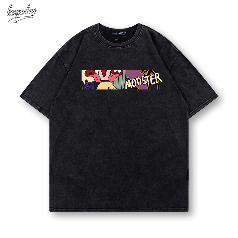 Áo thun nam local brand BEEYANBUY Y0479 100% cotton form rộng tay lỡ basic unisex ulzzang