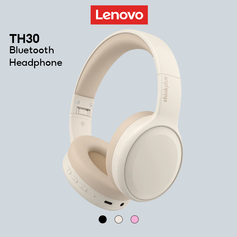 Tai Nghe Bluetooth Lenovo TH30 Không Dây Chống Ồn Cảm Ứng Thông Minh Có Mic Bluetooth 5.1