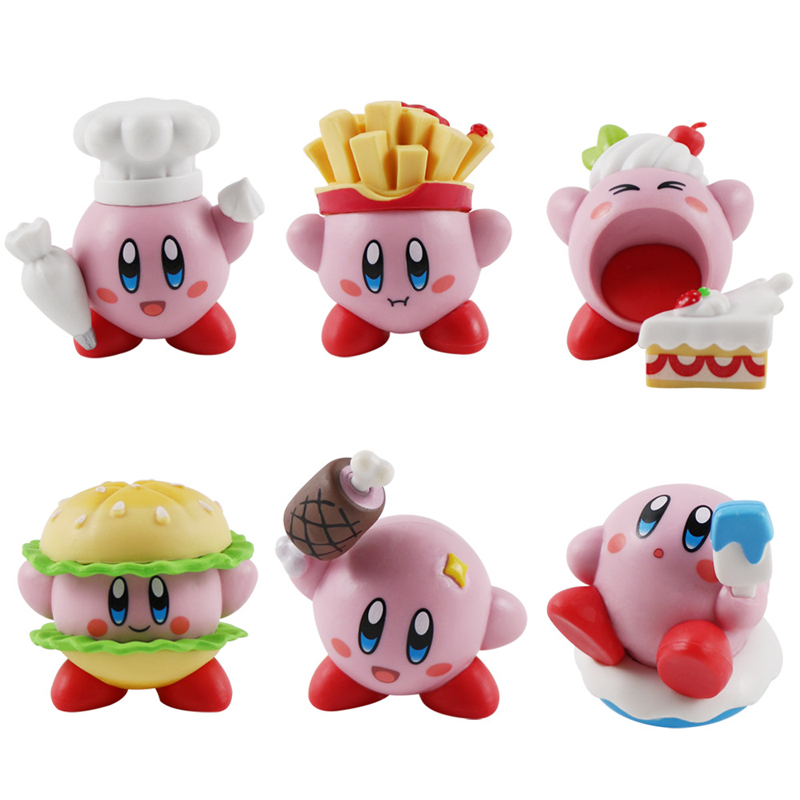 NINTENDO Set 4 / 6 / 8 Mô Hình Đồ Chơi Nhân Vật Trong Phim Hoạt Hình "star kirby"