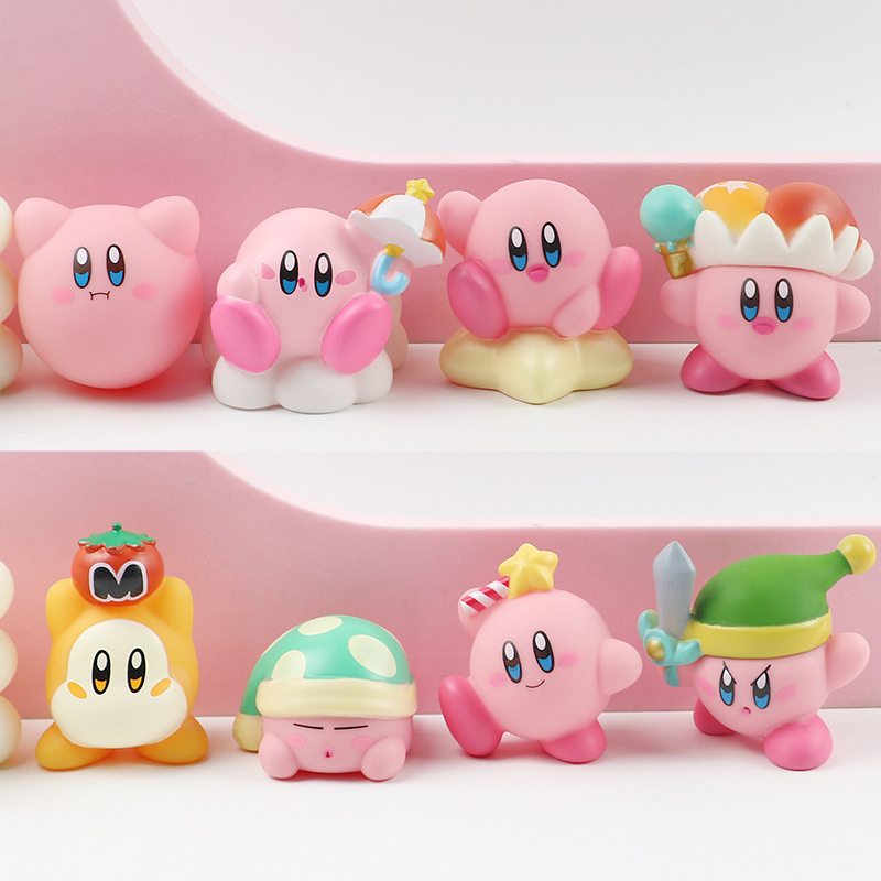 NINTENDO Set 4 / 6 / 8 Mô Hình Đồ Chơi Nhân Vật Trong Phim Hoạt Hình "star kirby"