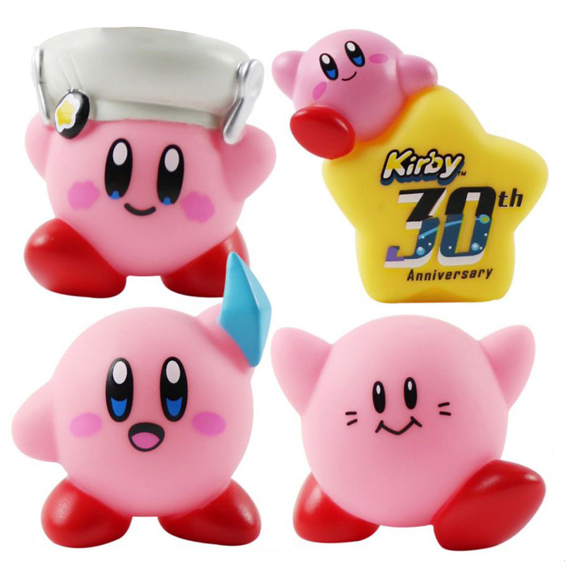 NINTENDO Set 4 / 6 / 8 Mô Hình Đồ Chơi Nhân Vật Trong Phim Hoạt Hình "star kirby"