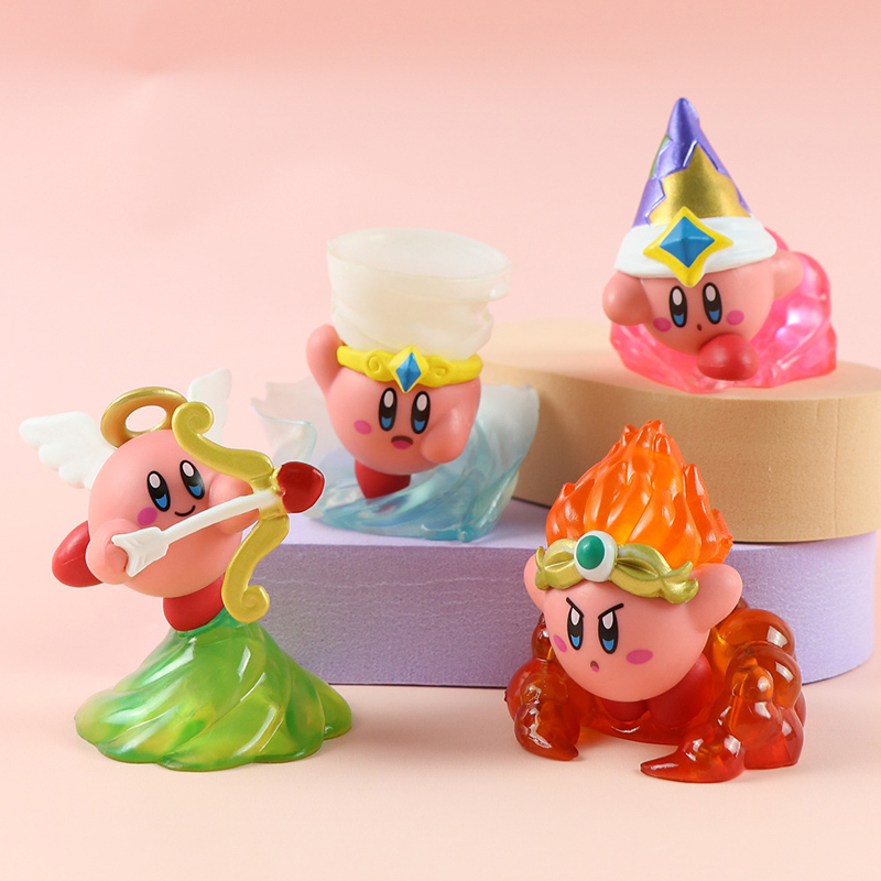 NINTENDO Set 4 / 6 / 8 Mô Hình Đồ Chơi Nhân Vật Trong Phim Hoạt Hình "star kirby"