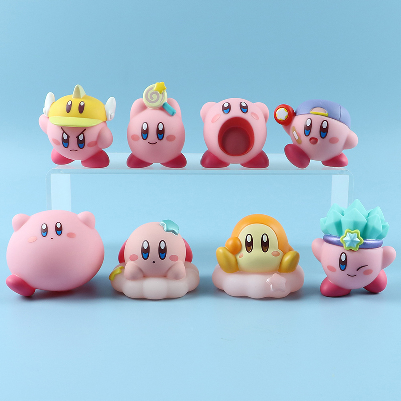 NINTENDO Set 4 / 6 / 8 Mô Hình Đồ Chơi Nhân Vật Trong Phim Hoạt Hình "star kirby"
