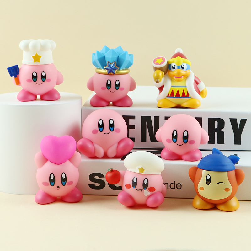 NINTENDO Set 4 / 6 / 8 Mô Hình Đồ Chơi Nhân Vật Trong Phim Hoạt Hình "star kirby"