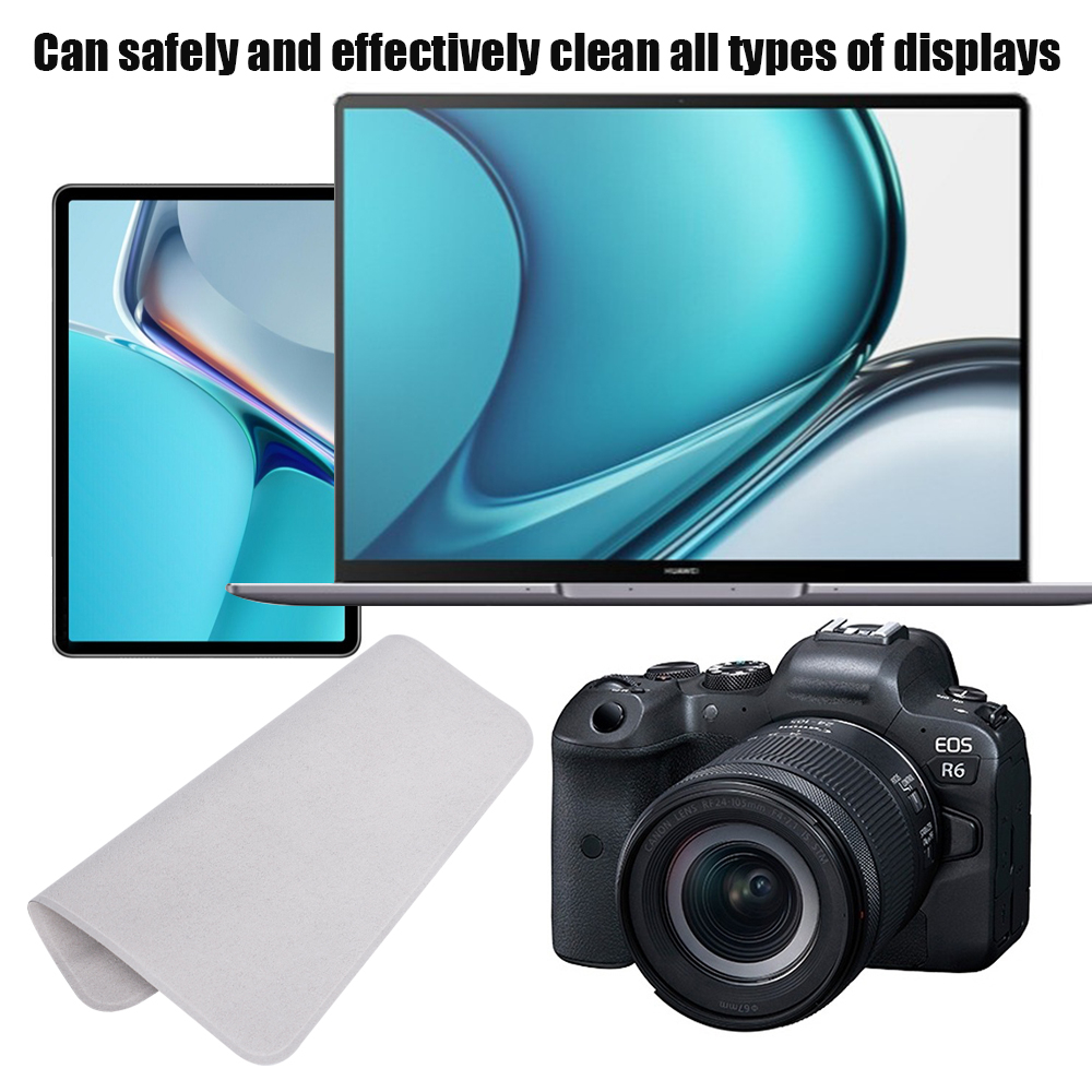 1 / 3 / 5 Khăn Lau Màn Hình Máy Ảnh Có Thể Tái Sử Dụng Cho apple iphone ipad air macbook / air xiaomi