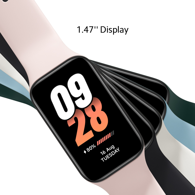 Vòng Đeo Tay Thông Minh xiaomi 8 active Màn Hình 1.47 "5atm Chống Thấm Nước 50 Chế Độ