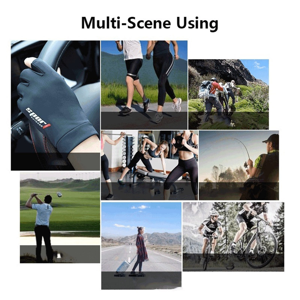 Găng Tay Lái Xe Chống Trượt Thoáng Khí Có Thể Chạm Màn Hình Cảm Ứng