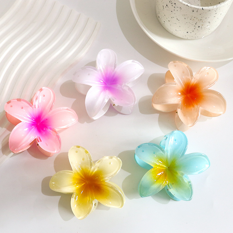 Kẹp Tóc Hoa Nhiều Màu Phong Cách Hawaii