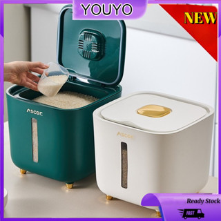 Hộp Đựng Gạo 5 / 10 kg Chống Ẩm / Côn Trùng Dung Tích Lớn Tiện Dụng Cho Nhà Bếp