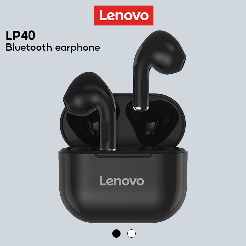 Tai nghe nhét tai không dây LENOVO LP40 bluetooth 5.0 âm thanh bass tích hợp mi cờ rô chống ồn IPX5