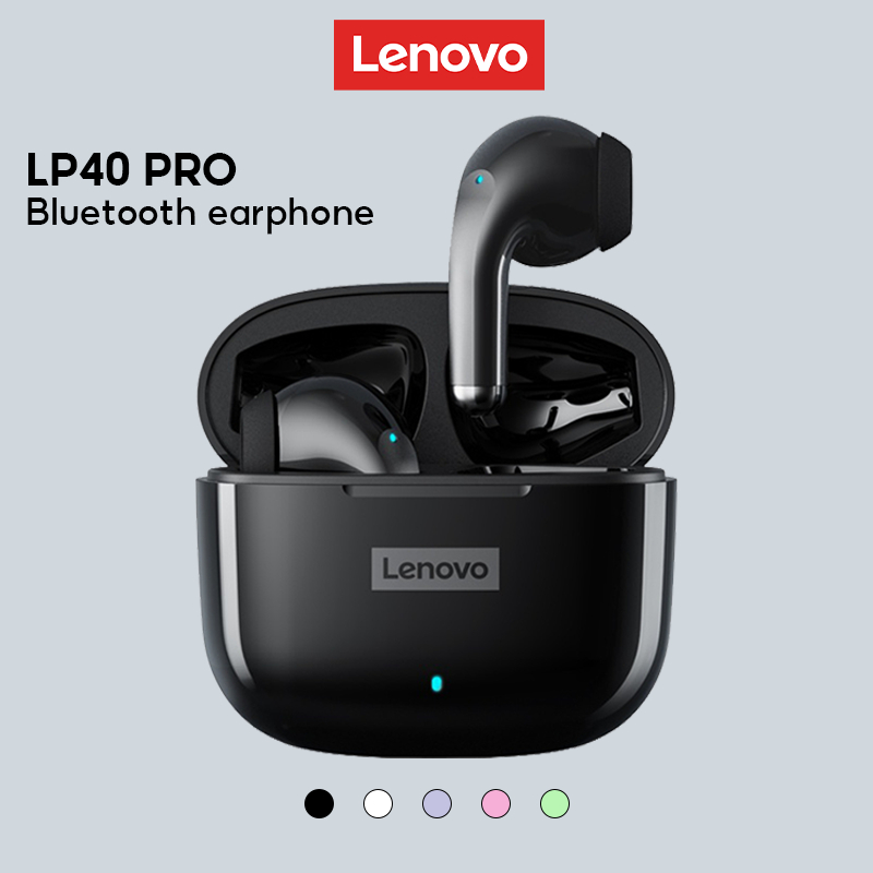 Tai nghe không dây Lenovo LP40 Pro Bluetooth 5.1 âm thanh nổi HD giảm ồn thông minh cảm ứng chống nước