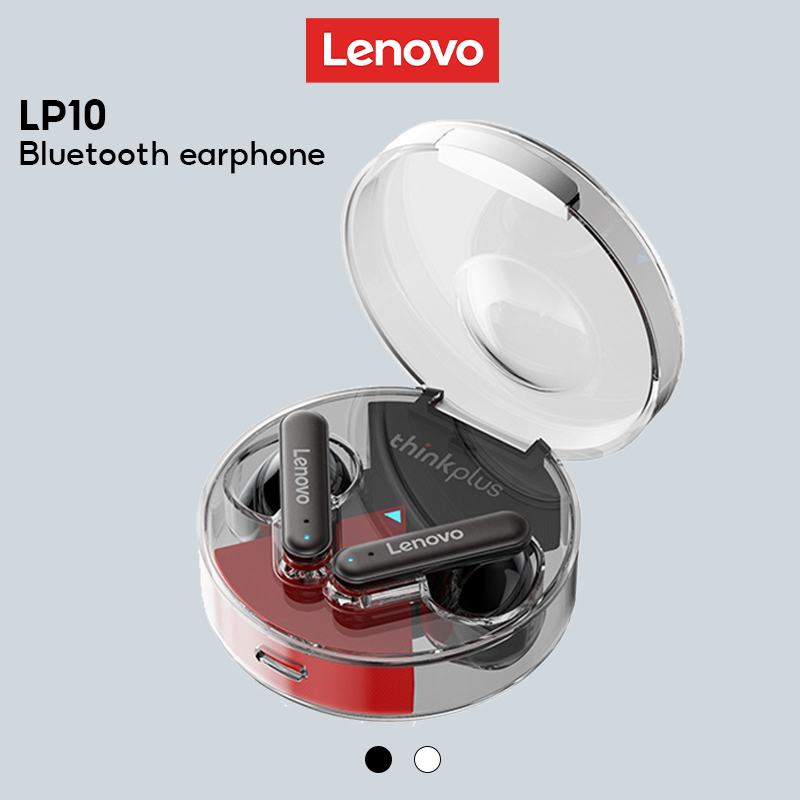 Tai nghe bluetooth LENOVO lp10 không dây với âm thanh kép bass giúp giảm tiếng ồn không thấm nước với micro 5.2 cao cấp