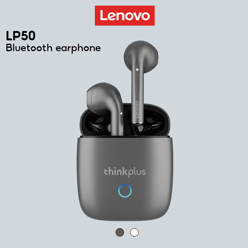 Tai nghe nhét tai không dây LENOVO LP50 bluetooth 5.0 âm thanh hifi giảm tiếng ồn thoải mái có mi cờ rô chống thấm nước