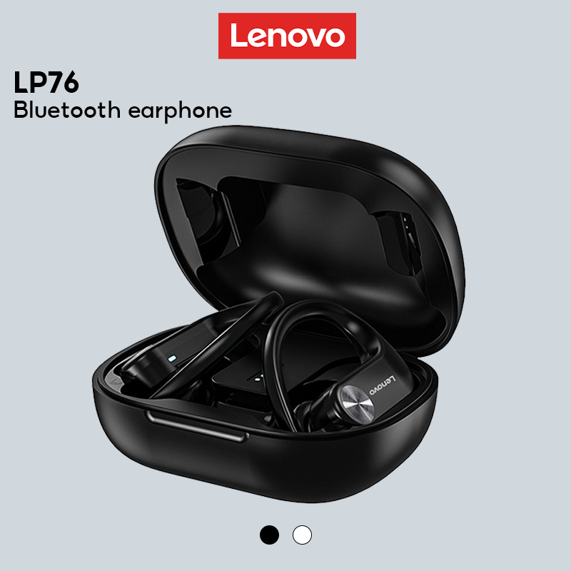 Tai nghe bluetooth Lenovo lp7 tws chống thấm nước giảm tiếng ồn tích hợp micro phong cách thể thao
