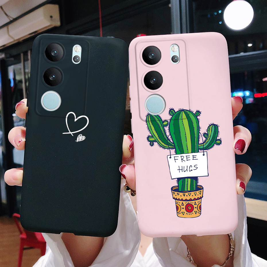 Vivo Ốp Điện Thoại tpu Dẻo Họa Tiết Hoạt Hình Mèo / Xương Rồng Cho vivov29 v 29 v2250 v29 5g 2023