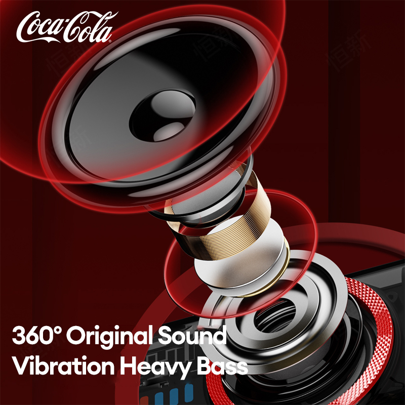 Loa Bluetooth Lenovo Coca Cola T03 Không Dây TWS HIFI Chất Lượng Cao