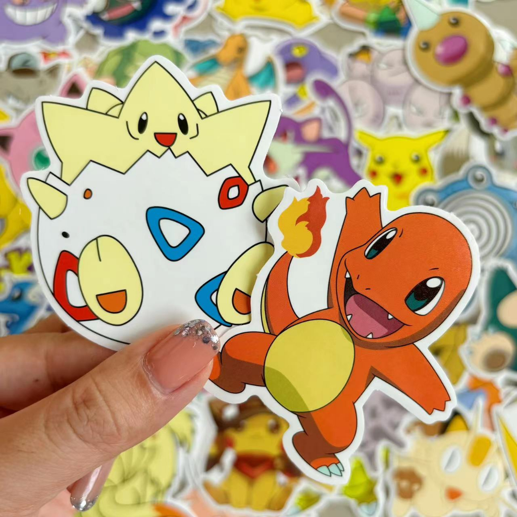 Sticker Pokemon hình dán kawaii anime chống nước Loptop \Điện thoại\ Vali\ Hành lý Nhãn dán trang trí