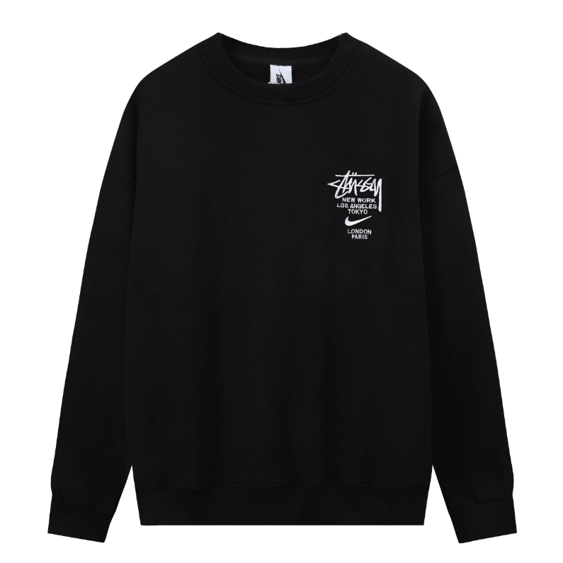 ❤️Hàng Có Sẵn Hàng Sẵn! ❤️❤️Áo sweater Cổ Tròn Tay Dài Dáng Rộng Thêu Họa Tiết Độc Đáo Thời Trang Cho Nam Và Nữ