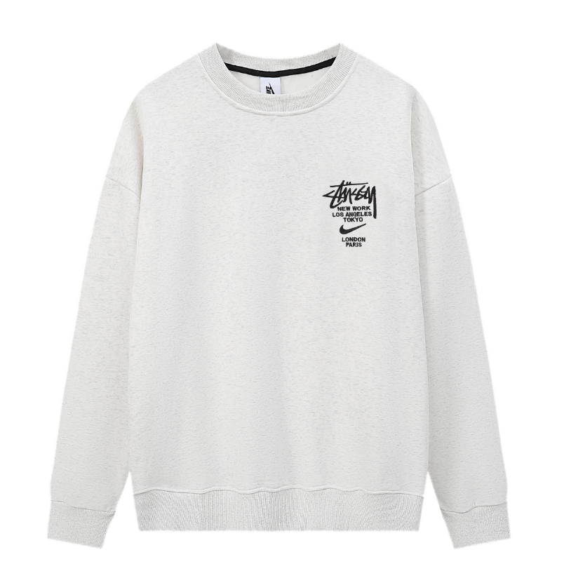 ❤️Hàng Có Sẵn Hàng Sẵn! ❤️❤️Áo sweater Cổ Tròn Tay Dài Dáng Rộng Thêu Họa Tiết Độc Đáo Thời Trang Cho Nam Và Nữ