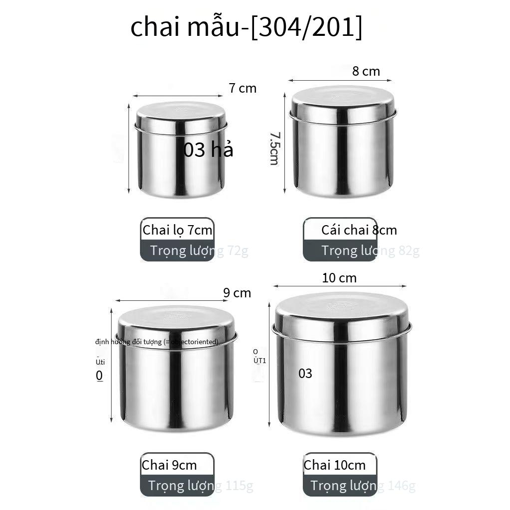 Hộp Đựng Cơm Trưa Mẫu Thử Bằng Thép Không Gỉ 304