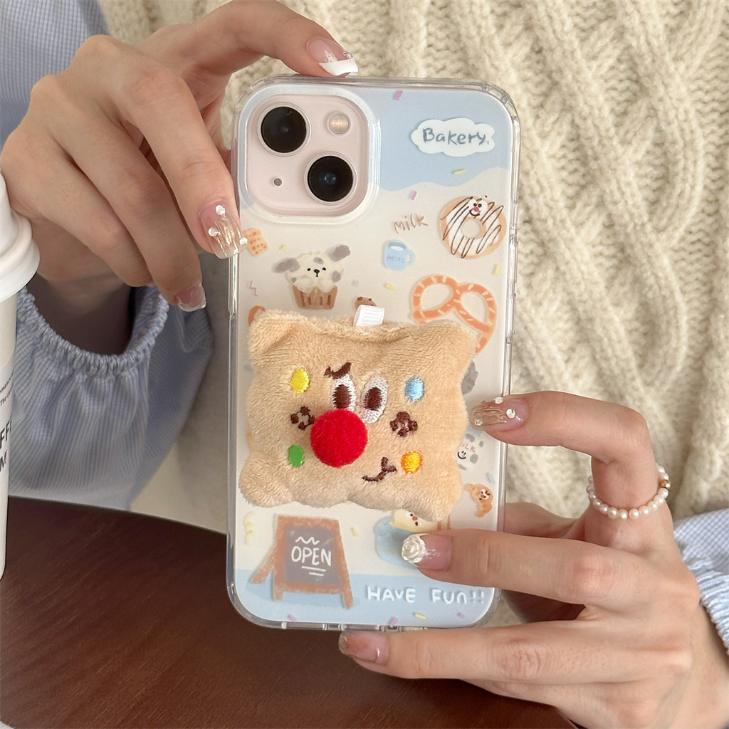 Dành Cho iphone Case 17 Pro Max 16 Pro Max 15 Pro Max 14 Pro Max 13 Pro Max Double IMD Blue bread pa