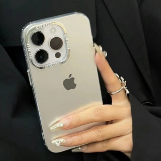 Sang Trọng Ốp Điện Thoại Cứng Chống Sốc Mạ Kim Loại Màu Trơn Cho iphone 15 14 13 12 11 pro max xs max xr xs