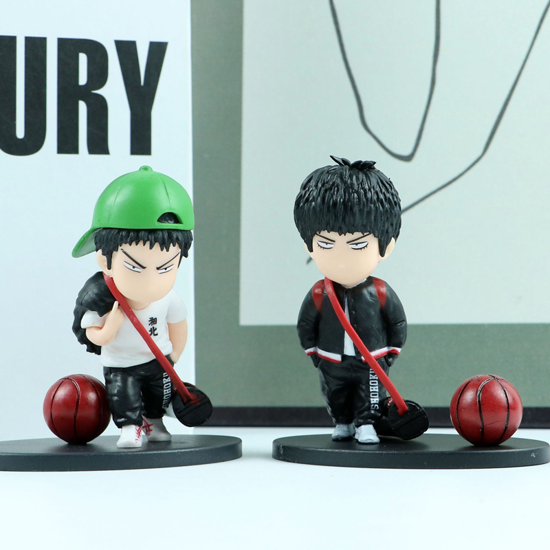 Set 5 Mô Hình Nhân Vật Hoạt Hình Slam Dunk 8.5cm Trang Trí