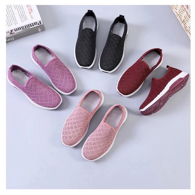 Giày Lưới Đế Mềm Siêu Nhẹ Co Giãn Dành Cho Nữ