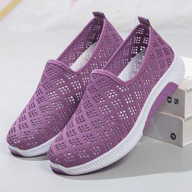 Giày Lưới Đế Mềm Siêu Nhẹ Co Giãn Dành Cho Nữ