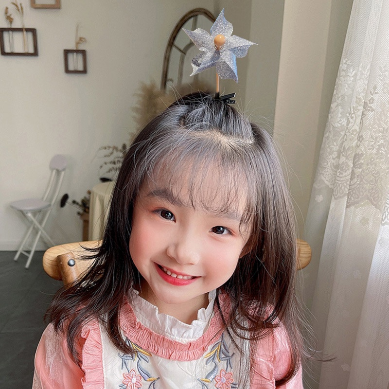 🍓Raspberry🍓 Kẹp Tóc Hình Cối Xay Gió Dễ Thương Dành Cho Bé