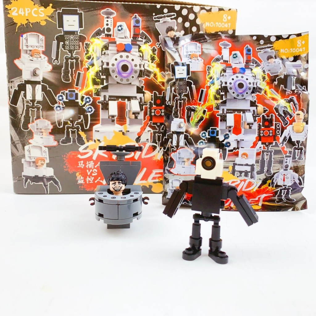 Skibidi Bộ Đồ Chơi Lắp Ráp Mô Hình toilet mini