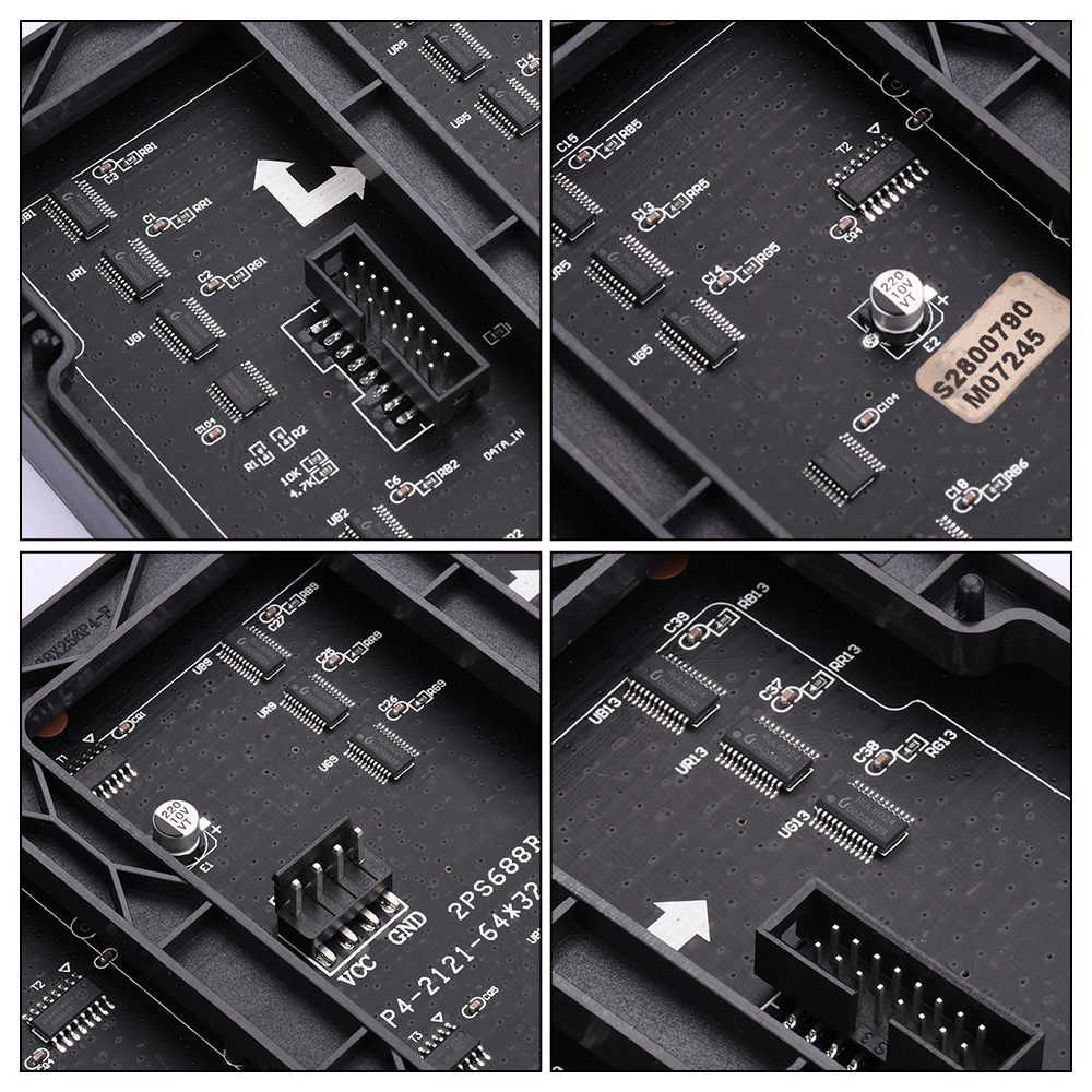 Bảng Điều Khiển Ma Trận Đèn led RGB Ziqucu 64X32 2048 Pixels Pitch 5mm P4