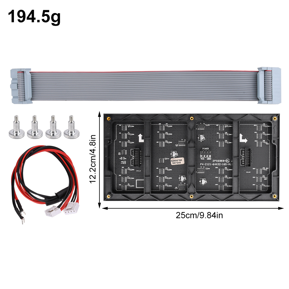 Bảng Điều Khiển Ma Trận Đèn led RGB Ziqucu 64X32 2048 Pixels Pitch 5mm P4