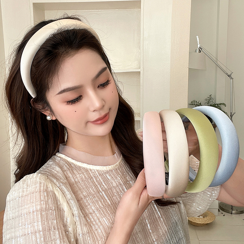 Miumiua🔮Cài Tóc Bằng Vải Màu Trơn Kiểu Dáng Thời Trang Cho Nữ 2024