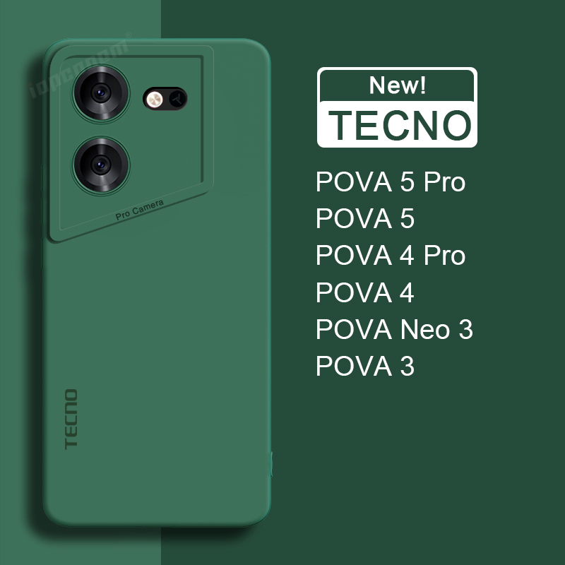 Toàn Bộ Ốp Lưng Màu Nhám Cho Điện Thoại TECNO Pova 5 Pro 4 Case Pova Neo 3
