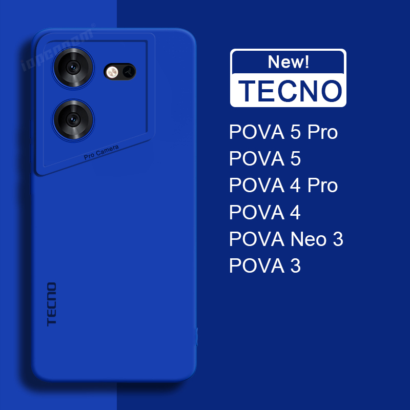 Toàn Bộ Ốp Lưng Màu Nhám Cho Điện Thoại TECNO Pova 5 Pro 4 Case Pova Neo 3