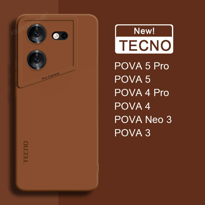Toàn Bộ Ốp Lưng Màu Nhám Cho Điện Thoại TECNO Pova 5 Pro 4 Case Pova Neo 3
