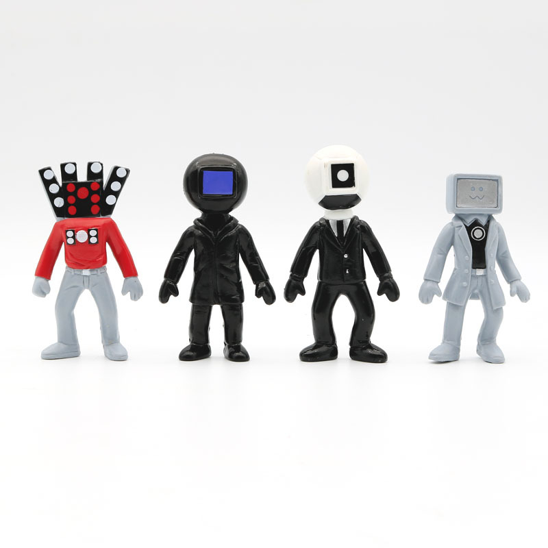 Set 24 Mô Hình Mô Phỏng Nhân Vật Người Đàn Ông Trượt Tuyết / Máy Ảnh / Mô Hình tv