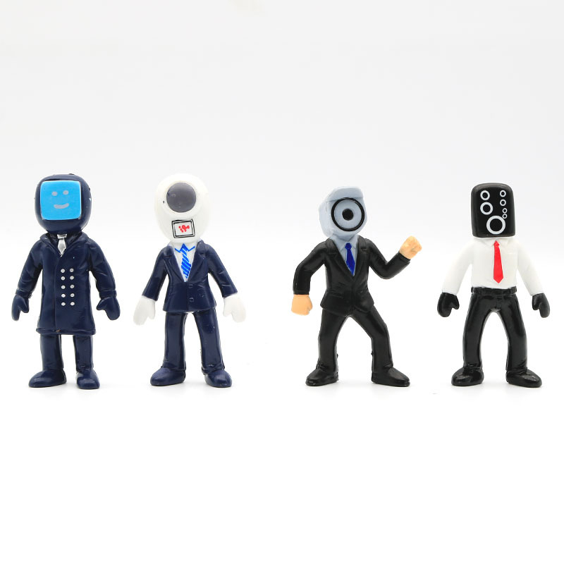 Set 24 Mô Hình Mô Phỏng Nhân Vật Người Đàn Ông Trượt Tuyết / Máy Ảnh / Mô Hình tv