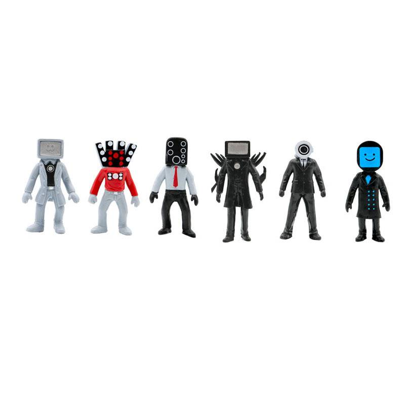 Set 24 Mô Hình Mô Phỏng Nhân Vật Người Đàn Ông Trượt Tuyết / Máy Ảnh / Mô Hình tv